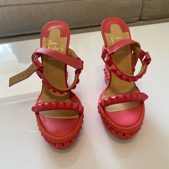 authentic Christian Louboutin wedges - Picture 3 of 16